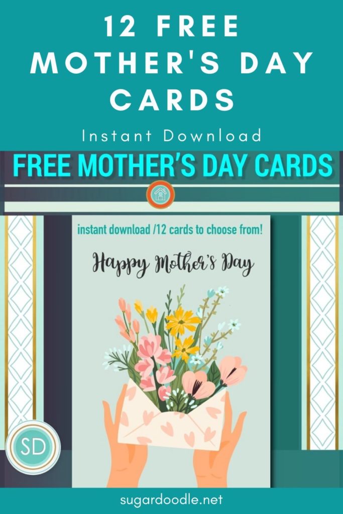 These 12 free Mother's Day cards are professionally designed and available for instant download. Enjoy!